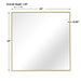 Uttermost Alexo Gold Square Mirror 09715