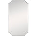 Uttermost Lennox Brass Scalloped Corner Mirror 09727