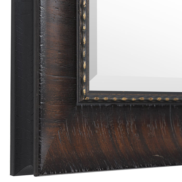 Uttermost Wythe Burnished Wood Mirror 9726