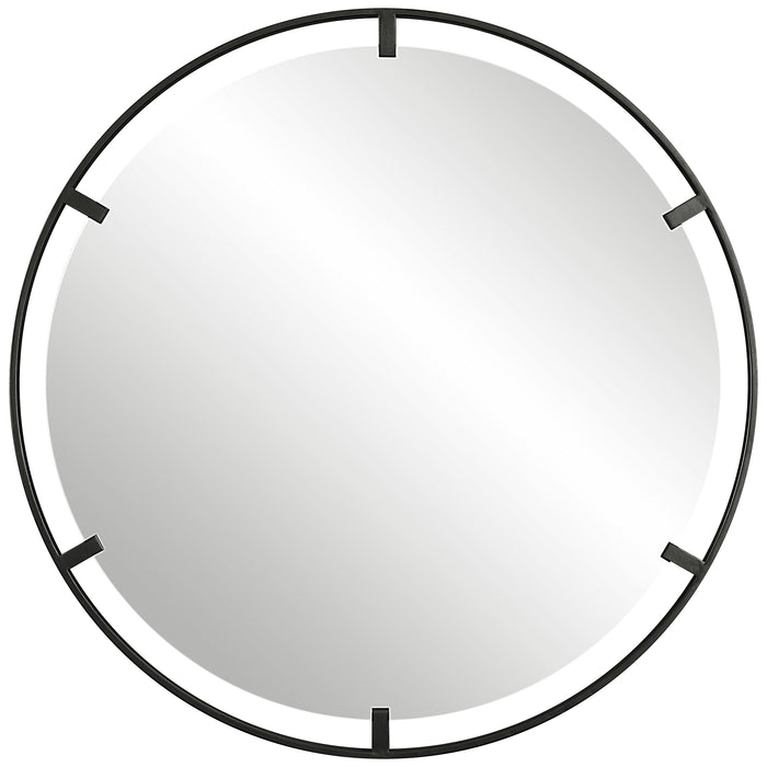 Uttermost Cashel Round Iron Mirror 9734