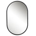 Uttermost Varina Minimalist Black Oval Mirror 9735