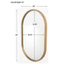 Uttermost Varina Minimalist Gold Oval Mirror 09736