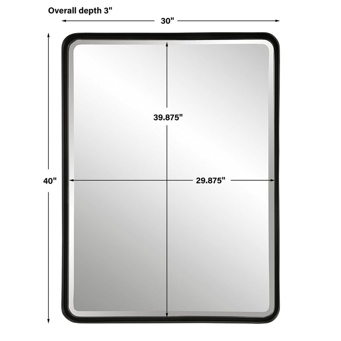 Uttermost Crofton Black Large Mirror 9738