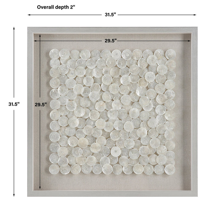 Uttermost Roxas Capiz Shell Shadow Box 04317