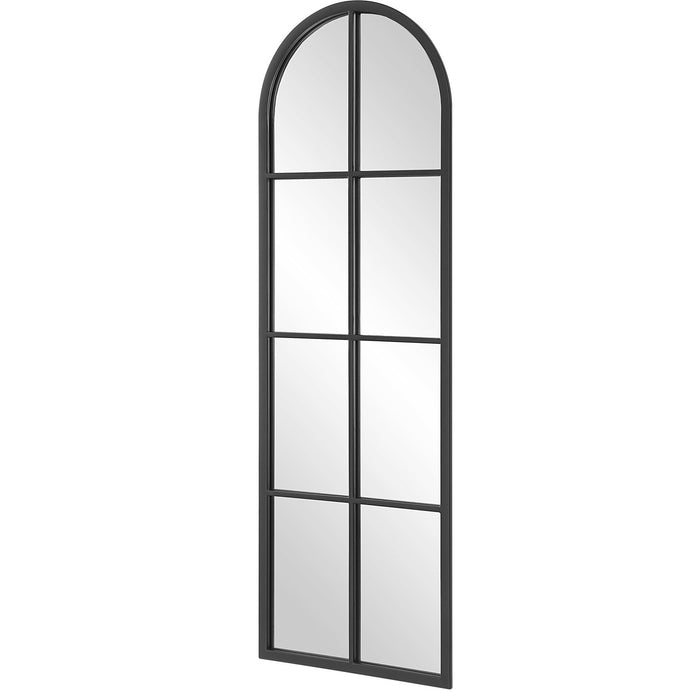Uttermost Amiel Black Arch Window Mirror 9772