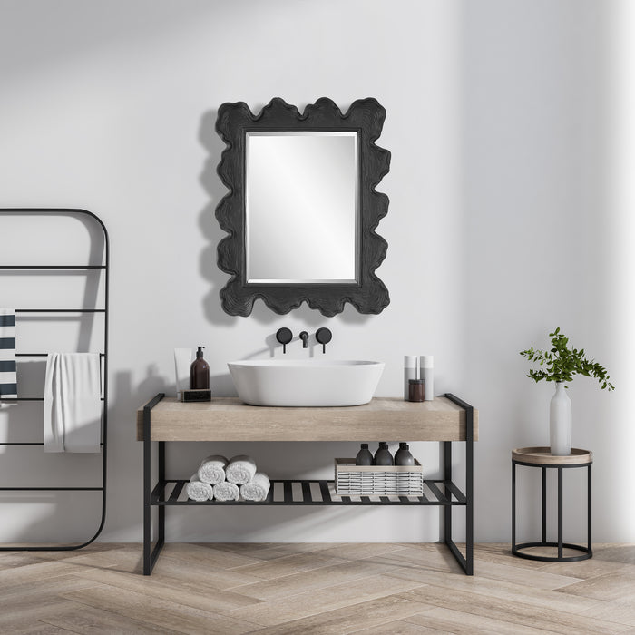 Uttermost Sea Coral Black Mirror 9775