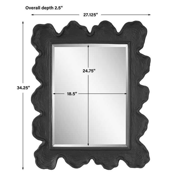 Uttermost Sea Coral Black Mirror 9775