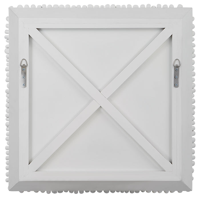Uttermost Portside White Wood Wall Panel 04322