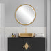 Uttermost Taza Gold Round Mirror 9777