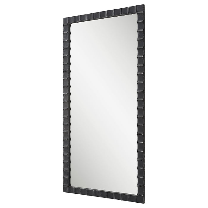 Uttermost Dandridge Black Industrial Mirror 9780
