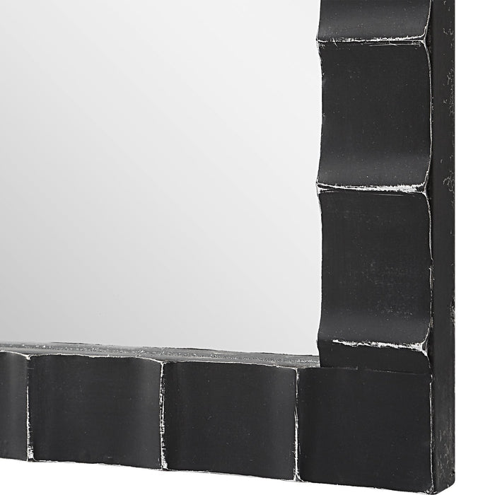 Uttermost Dandridge Black Industrial Mirror 9780