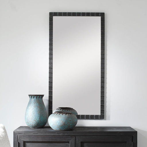 Uttermost Dandridge Black Industrial Mirror 9780