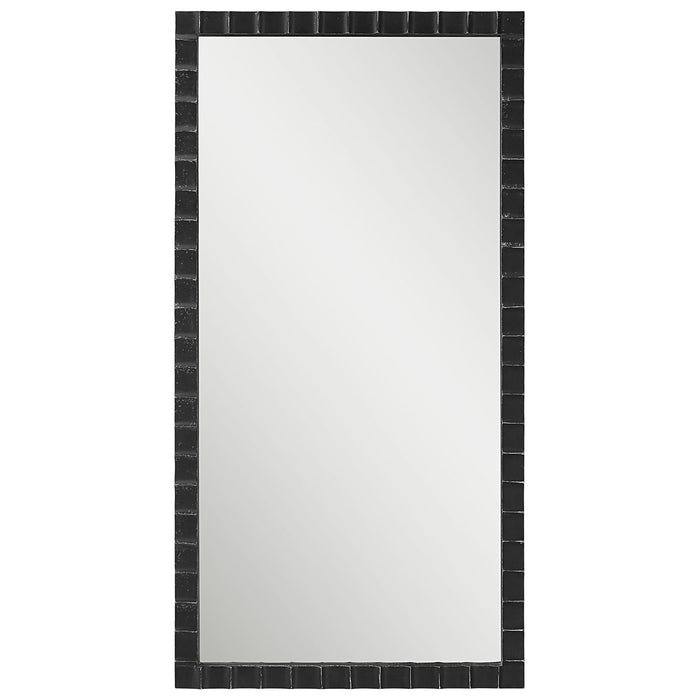 Uttermost Dandridge Black Industrial Mirror 9780