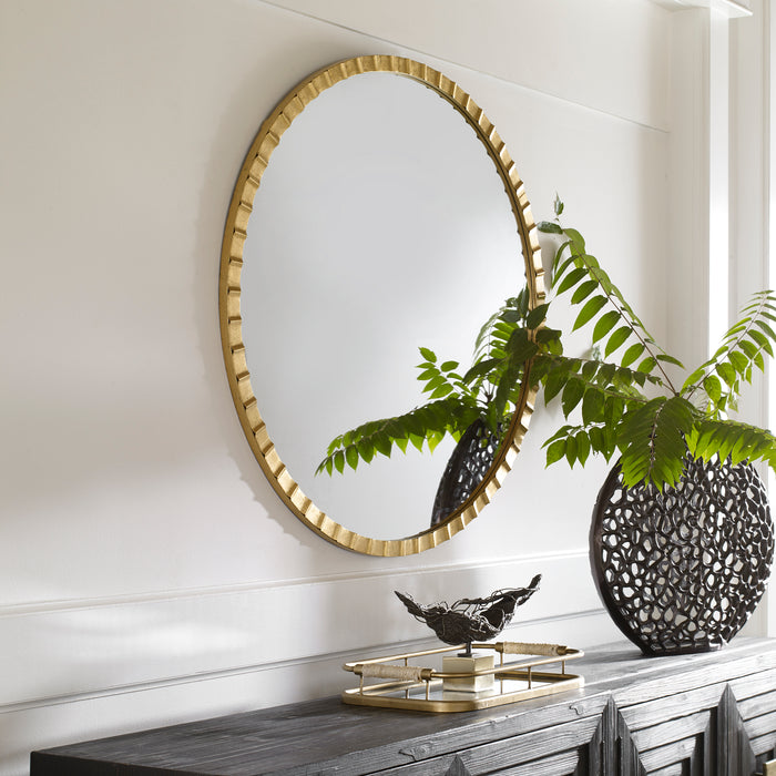 Uttermost Dandridge Gold Round Mirror 09781