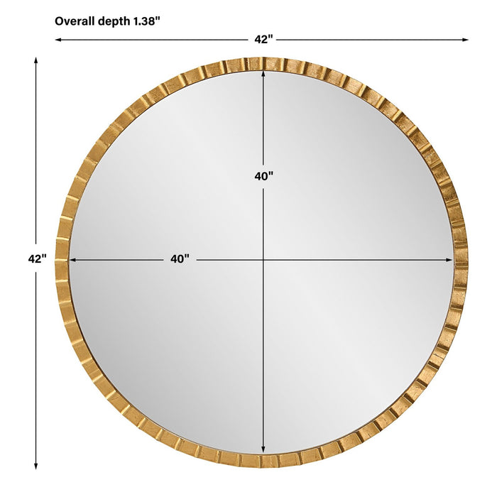 Uttermost Dandridge Gold Round Mirror 09781