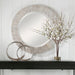 Uttermost Repose Whitewash Round Mirror 9785