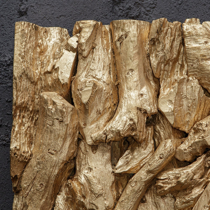 Uttermost Rio Gold Wood Wall Décor 04327