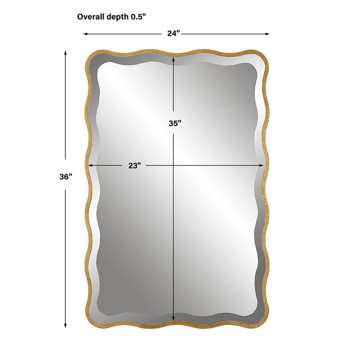 Uttermost Aneta Gold Scalloped Mirror 9827