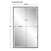 Uttermost Colfax Brass 3 Light Semi Flush 22283