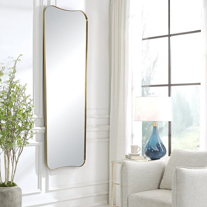 Uttermost Belvoir Large Antique Brass Mirror 9839