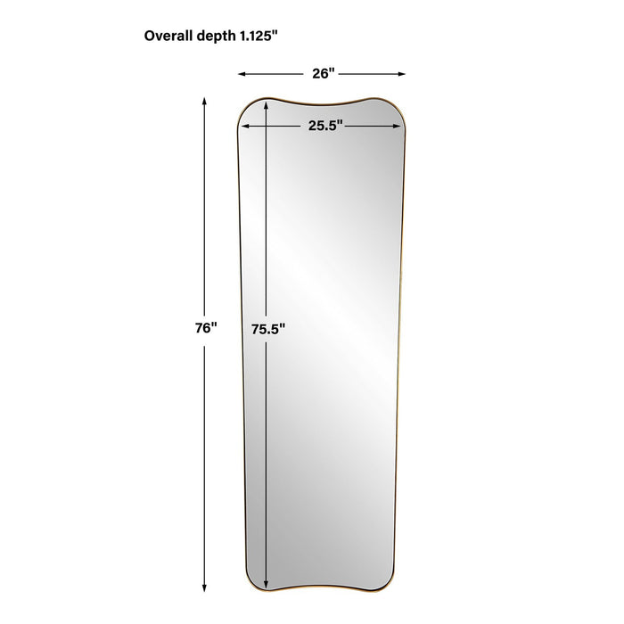 Uttermost Belvoir Large Antique Brass Mirror 9839