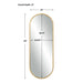 Uttermost Varina Tall Gold Mirror 9844