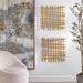 Uttermost Gridlines Gold Metal Wall Decor 04333