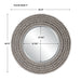 Uttermost Portside Round Gray Mirror 9873