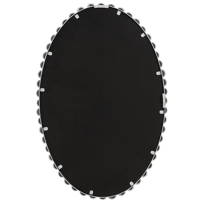 Uttermost Serna White Oval Mirror 9874