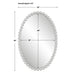 Uttermost Serna White Oval Mirror 9874