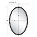 Uttermost Serna Black Oval Mirror 9876