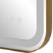Uttermost Crofton Lighted Brass Vanity Mirror 9862