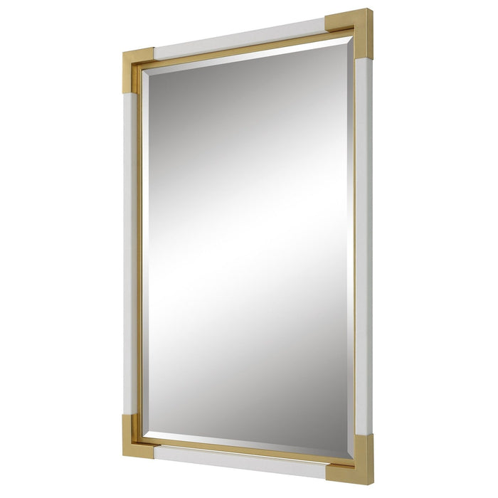 Uttermost Malik White & Gold Mirror 9879