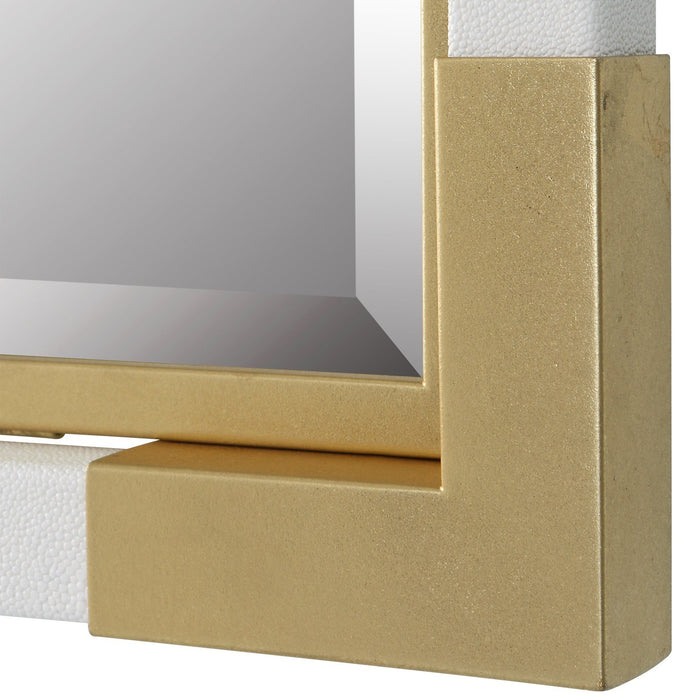 Uttermost Malik White & Gold Mirror 9879