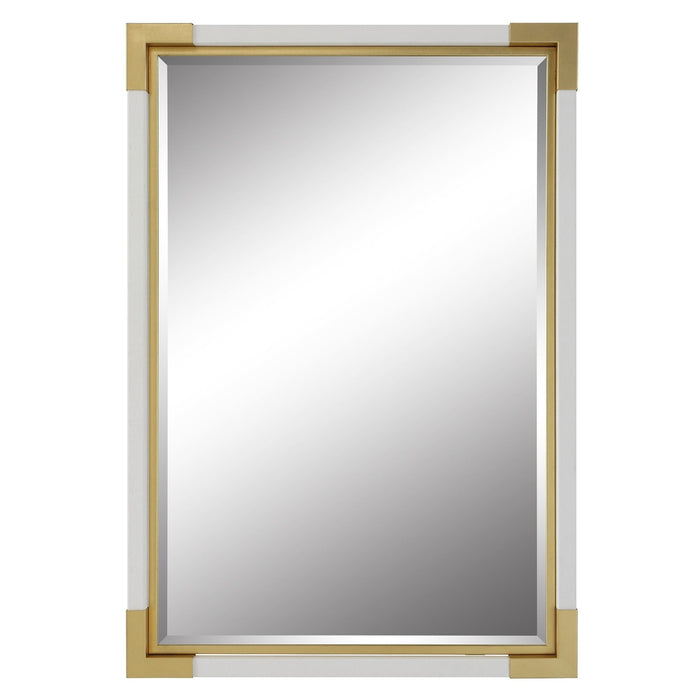 Uttermost Malik White & Gold Mirror 9879