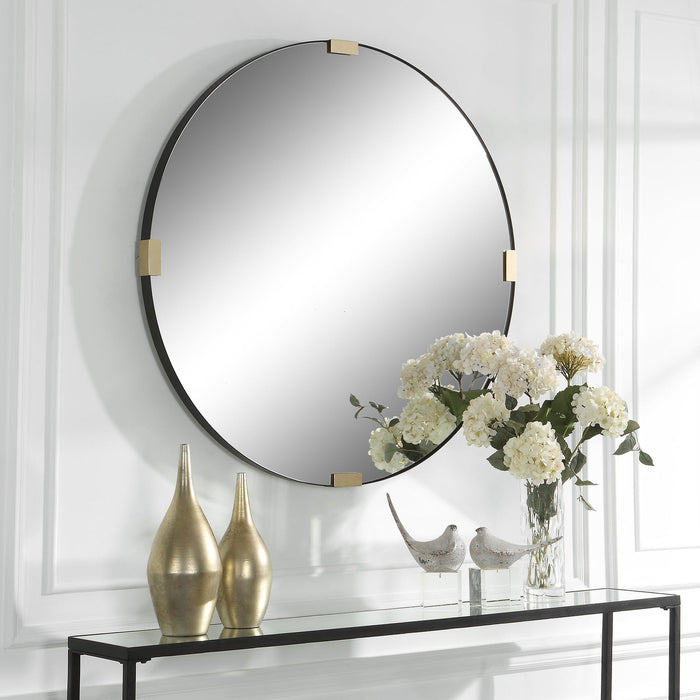 Uttermost Clip Modern Round Mirror 09882