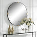 Uttermost Clip Modern Round Mirror 09882