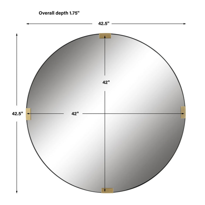 Uttermost Clip Modern Round Mirror 09882