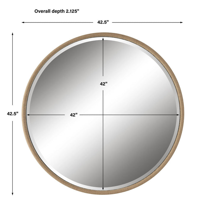 Uttermost Ranchero Natural Rope Round Mirror 9887
