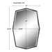Uttermost Facet Octagonal Iron Mirror 9889