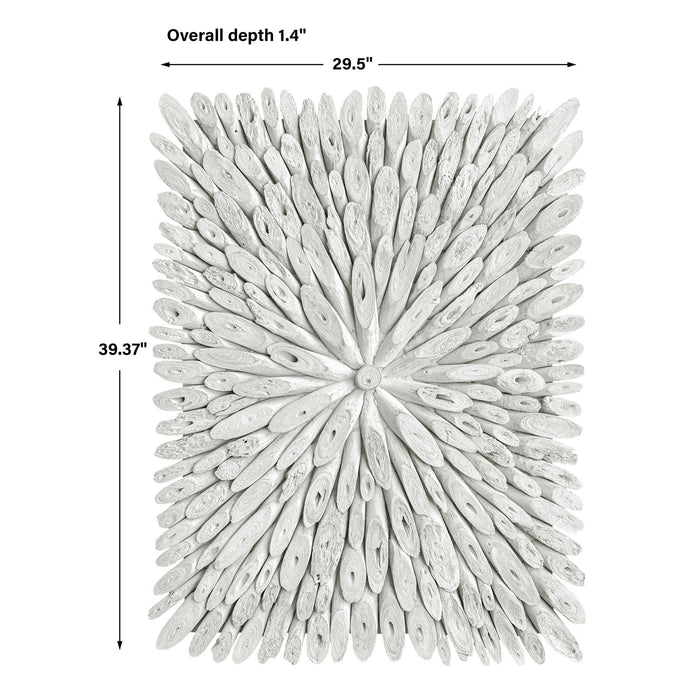 Uttermost Bahama Wood Whitewashed Wall Decor 04342