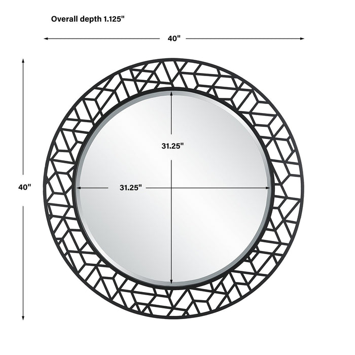 Uttermost Mosaic Metal Round Mirror 9907