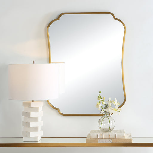 Uttermost Athena Brushed Brass Mirror 9904