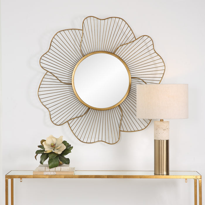 Uttermost Blossom Gold Floral Mirror 9912
