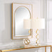 Uttermost Crisanta Gloss White Arch Mirror 09916