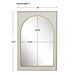 Uttermost Crisanta Gloss White Arch Mirror 09916