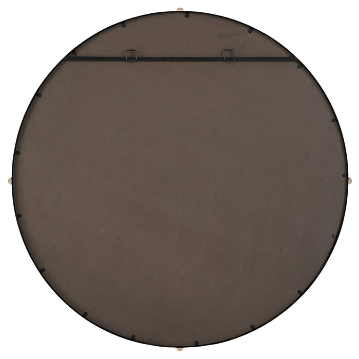 Uttermost Bonded Round Black Mirror 9939