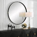 Uttermost Bonded Round Black Mirror 9939