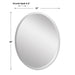 Uttermost Frameless Vanity Oval Mirror 19580 B