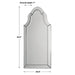 Uttermost Hovan Frameless Arched Mirror 11912 B